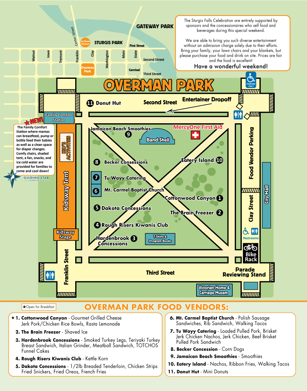 Maps Sturgis Falls Celebration in Cedar Falls Iowa