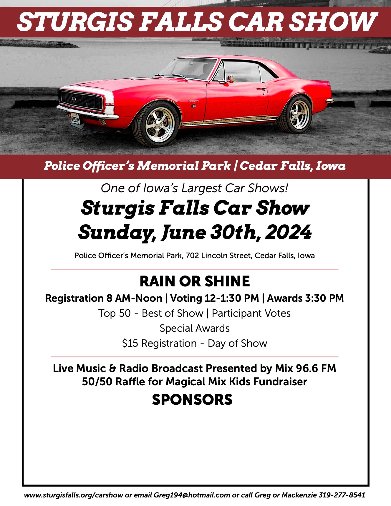 Car Show Sturgis Falls Celebration in Cedar Falls Iowa